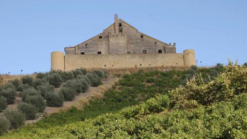 El Castillo de Montilla se asoma a unas lomas repletas de viñedos