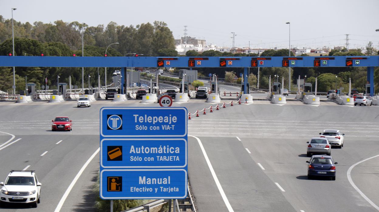 Imagen de la autopista de peaje entre Sevilla y Jerez