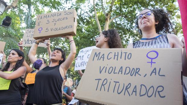 Protesta tras conocerse la sentencia de la Manada