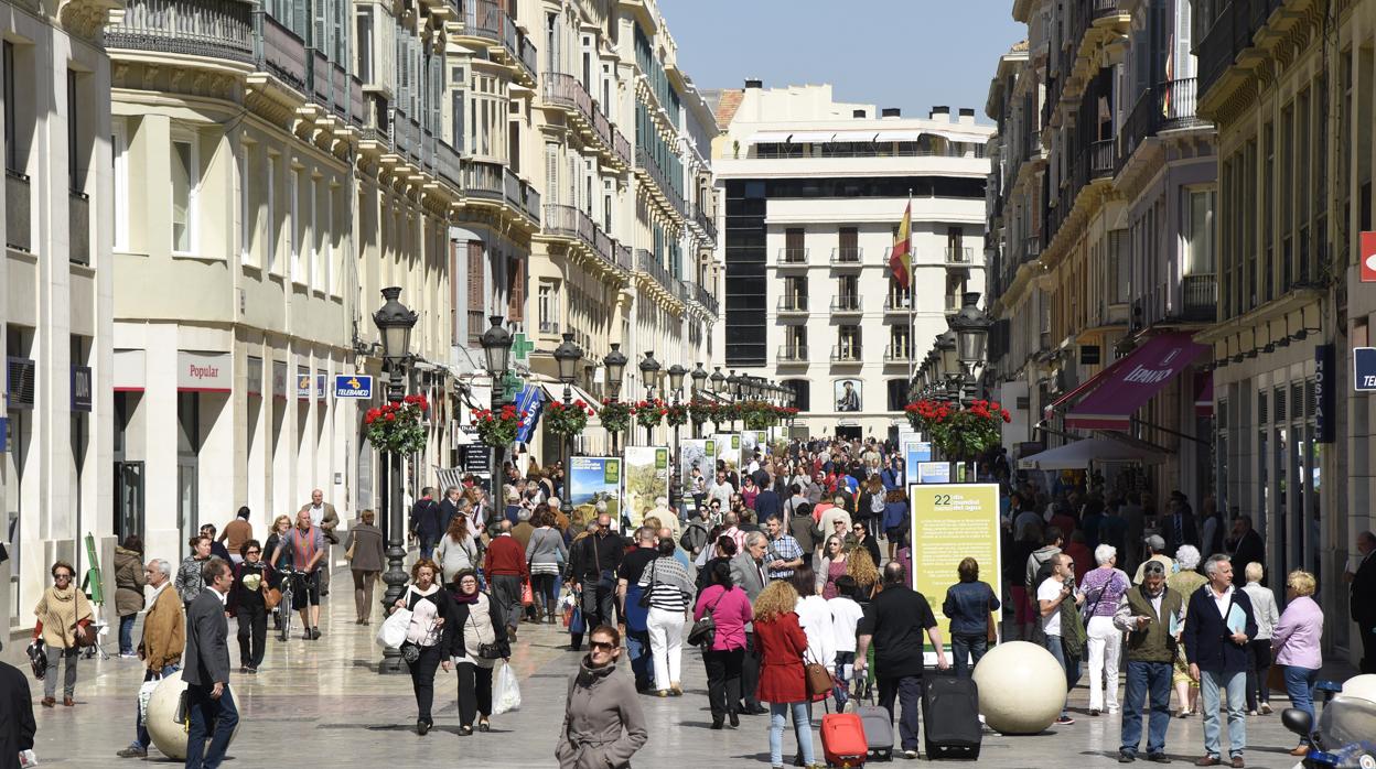 Calle Larios de Málaga, uno de los emblemas de la ciudad por su actividad comercial