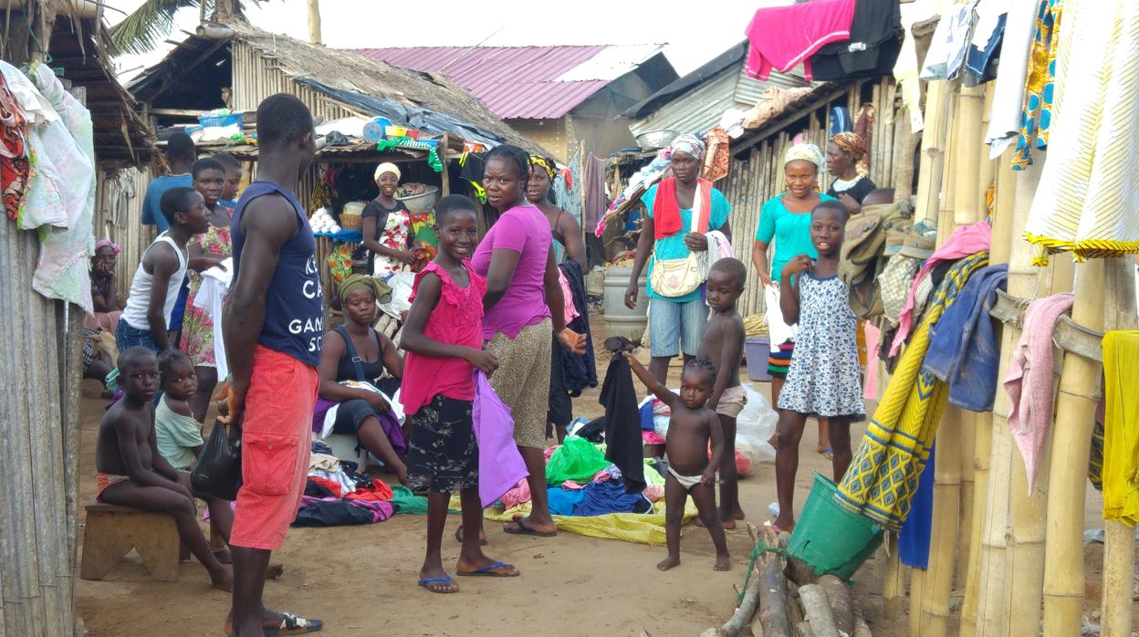 Barrio de Accra, capital de Ghana