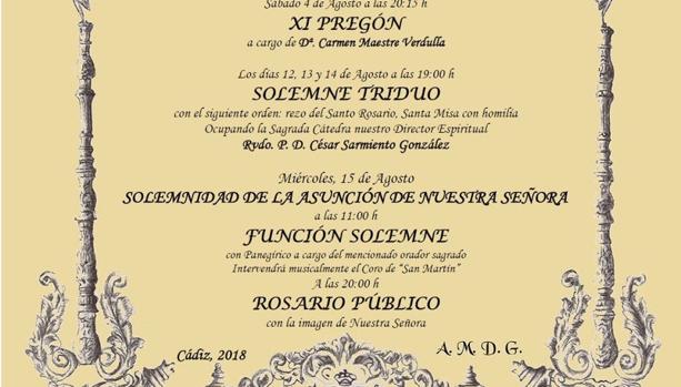 Expiración celebra los cultos en honor a María Santísima de la Victoria