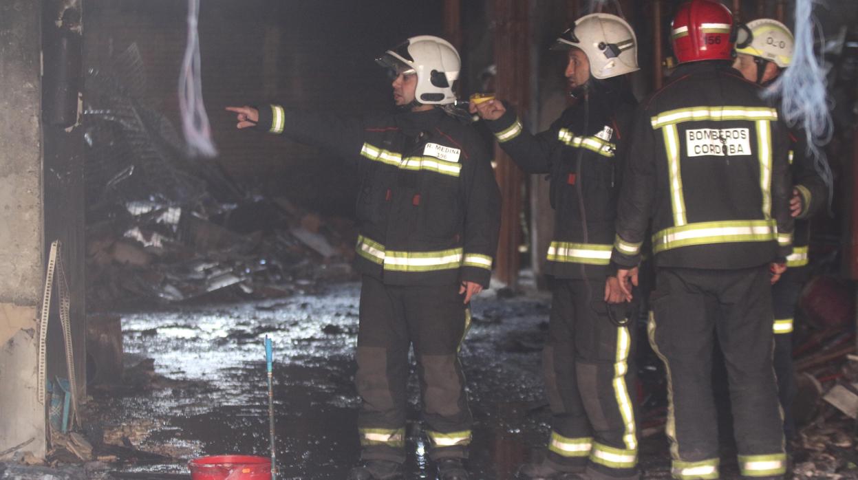 Una actuación de los bomberos de Córdoba