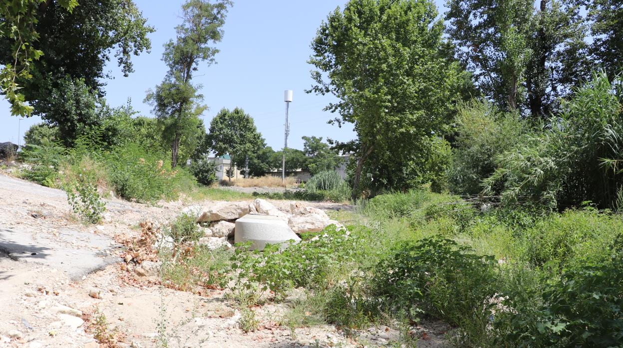 Estado en que ha quedado la zona tras las obras en el río Lucena