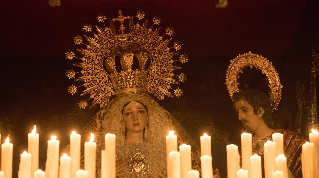 La Virgen del Amor el pasado Miércoles Santo