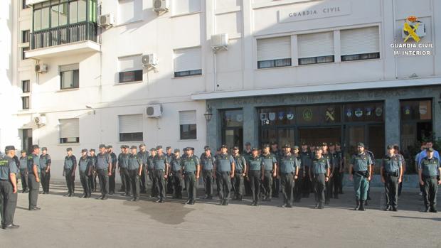 Llegan al Campo de Gibraltar los 96 guardias civiles y policías anunciados por el Ministerio de Interior