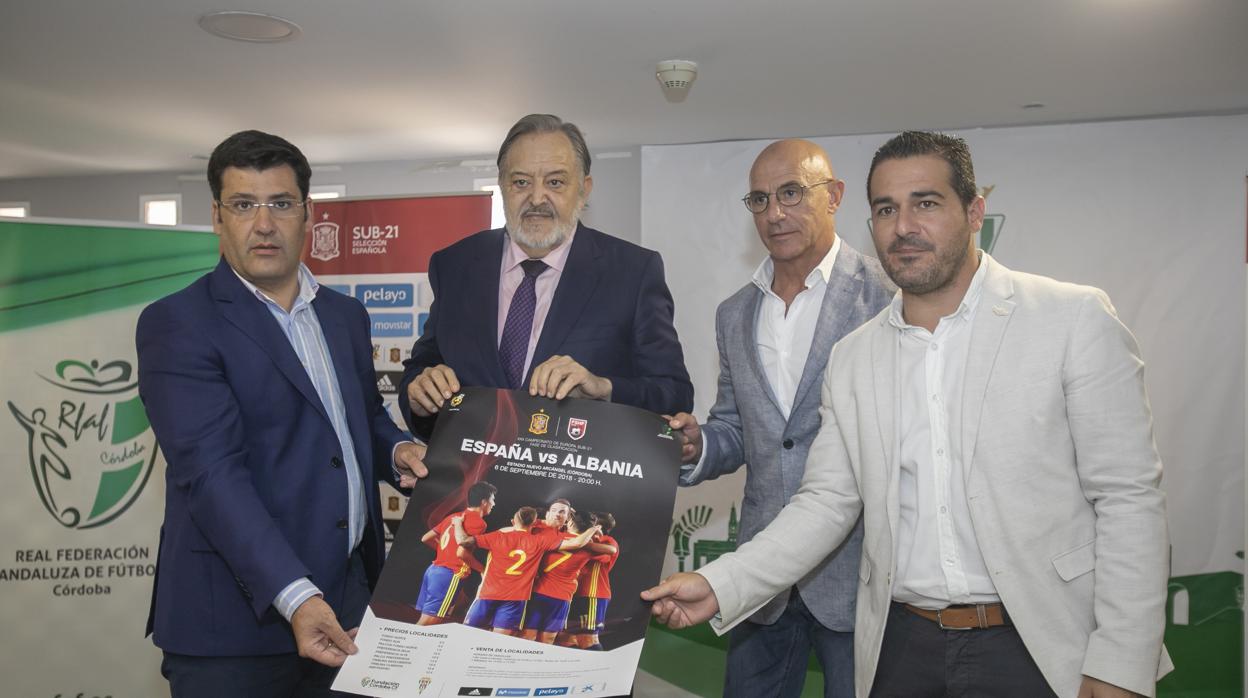 Presentación del partido España-Albania