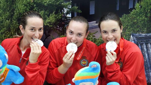 Las cordobesas Fátima Gálvez y Paqui Muñoz, subcampeonas del mundo con España en Corea