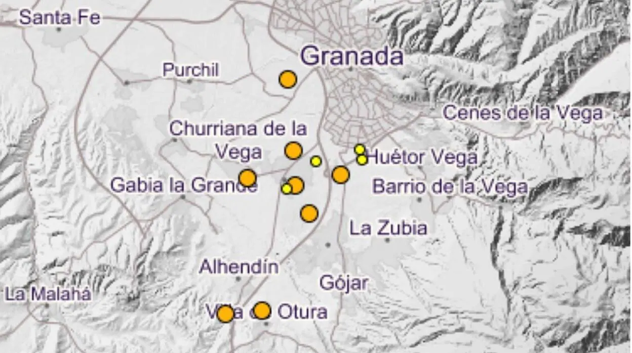 En los últimos días, la Vega de Granada ha sido el epicentro de una decena de sismos.
