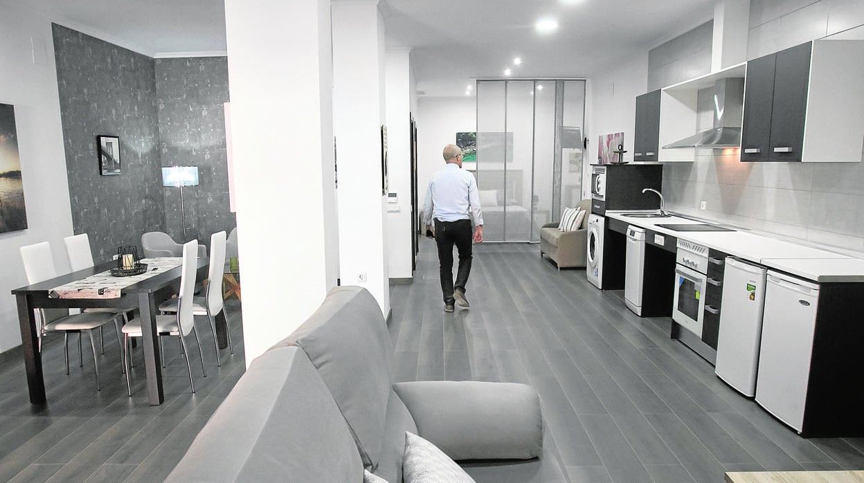 Imagen de uno de los «lofts» de Injupisa adaptados para personas con discapacidad