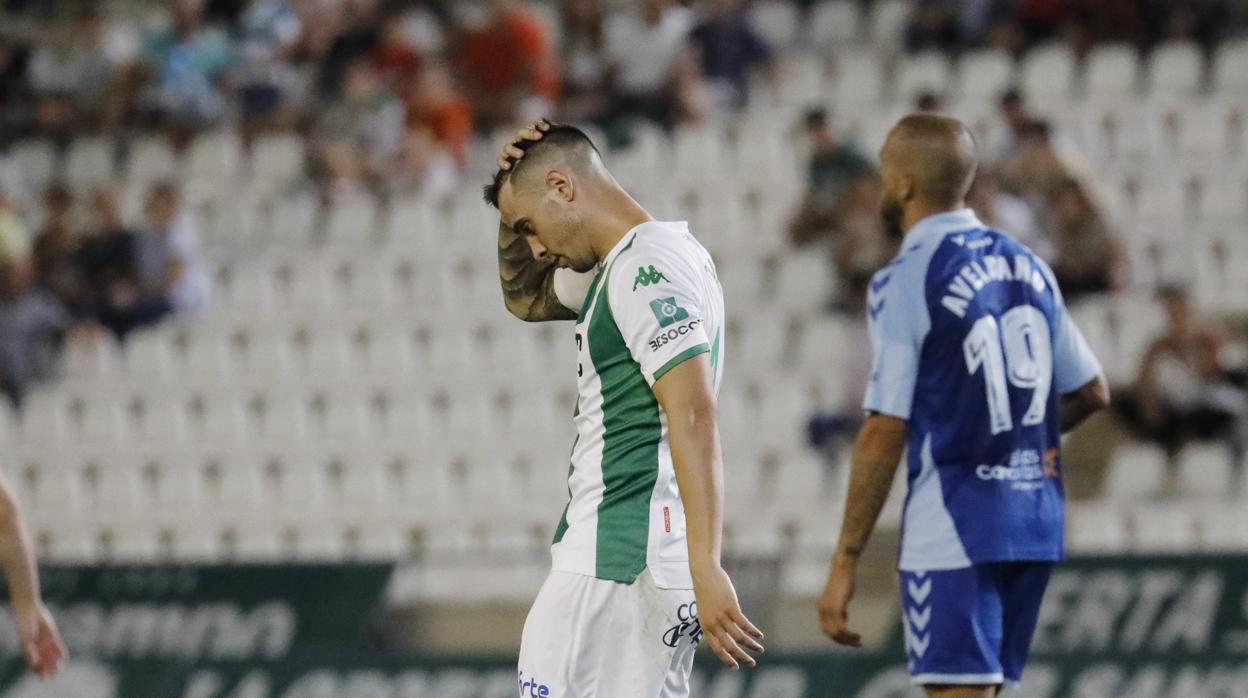 Jaime, durante un momento del partido ante el Tenerife