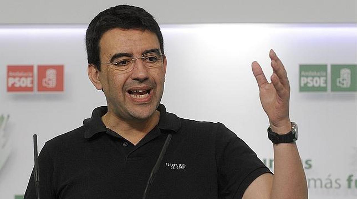 El portavoz del PSOE andaluz, Mario Jiménez