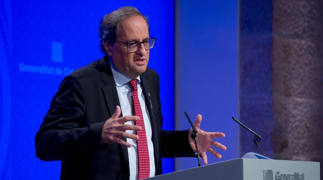 El presidente de la Generalitat de Cataluña, Quim Torra