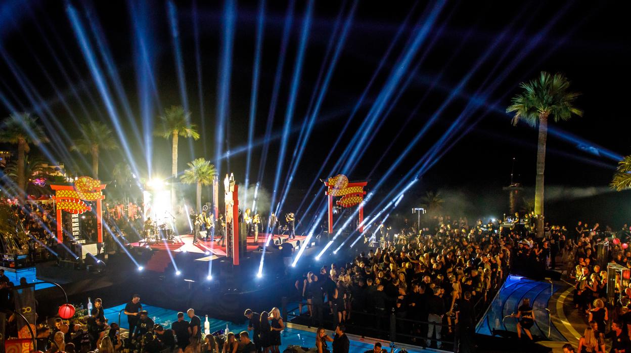 Panorámica de la fiesta del pasado sábado en el club