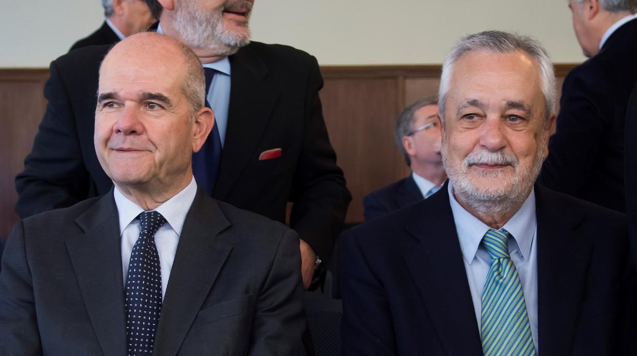 Manuel Chaves y José Antonio Griñán en el juicio del caso ERE