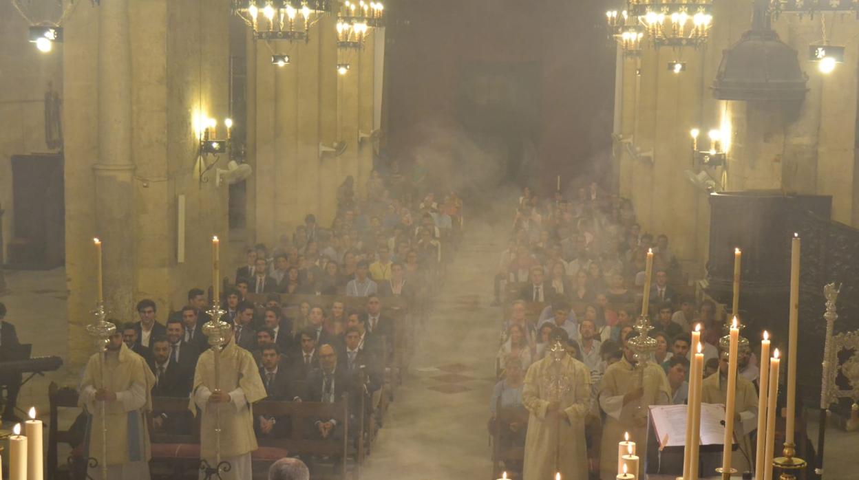 La iglesia de San Pablo llena durante el acto