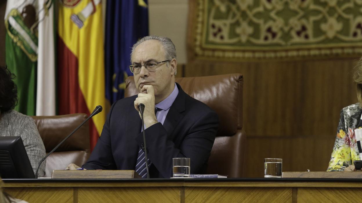 Juan Pablo Durán, en el Parlamento de Andalucía