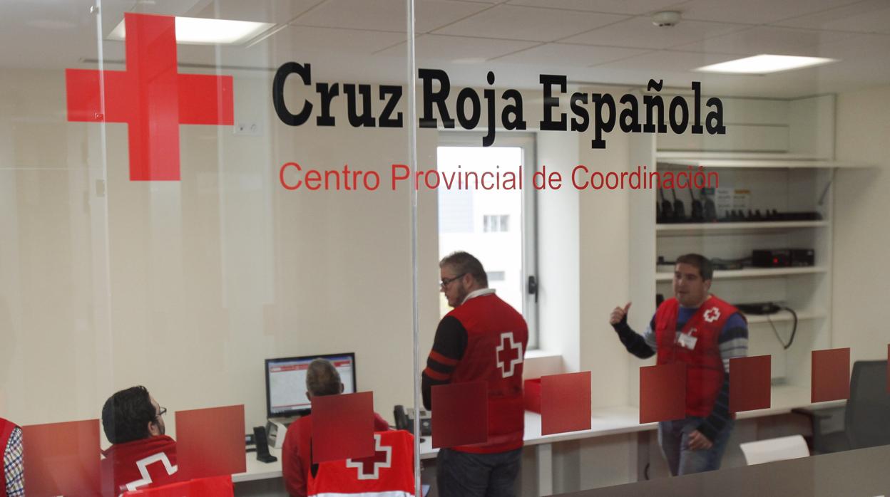 Centro de coordinación de la sede de Cruz Roja en Córdoba