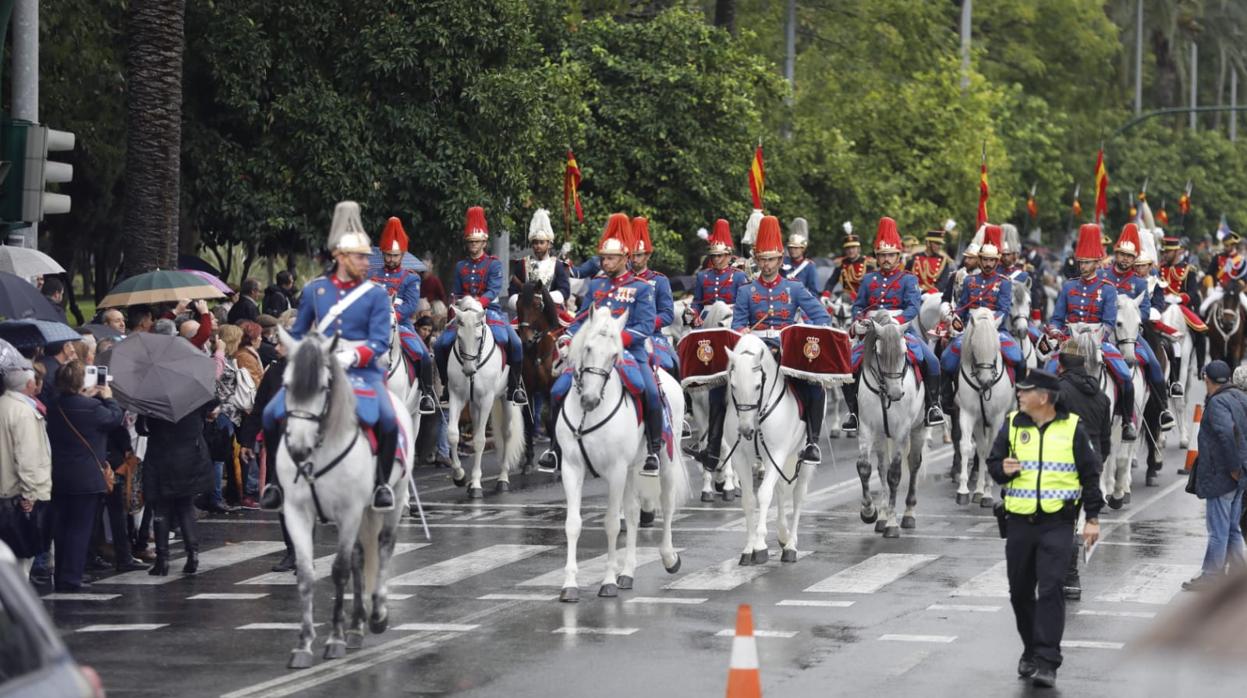 Un momento del desfile celebrado esta mañana