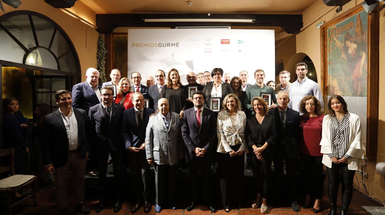 Foto de familia de los premios Gurmé