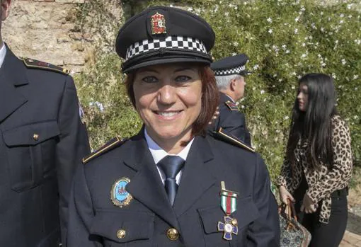 Lola Moreno, que ha cumplido 20 años en la Policía Local de Córdoba