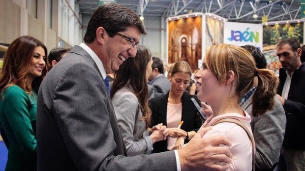 Juan Marín, candidato de Ciudadanos a las elecciones del 2-D, califica al PSOE de «enemigo de Andalucía»