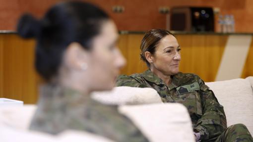 La sargento primero durante la conversación mantenida por ABC con mujeres militares