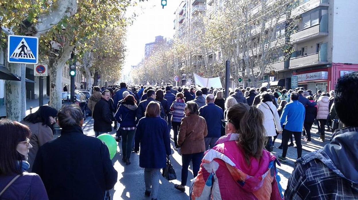 Manifestación de ciudadanos jiennenses