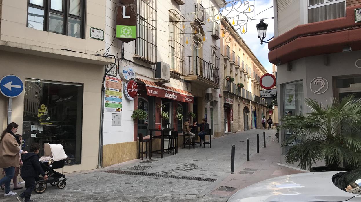 Calle de Lucena donde el joven que estaba de Erasmus perdió la vida