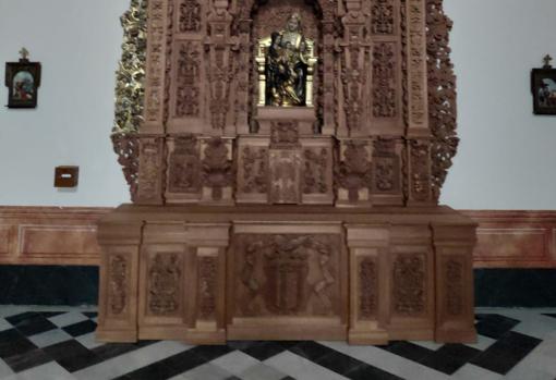 Retablo de Santa Ana, restaurado por Manuel Valverde