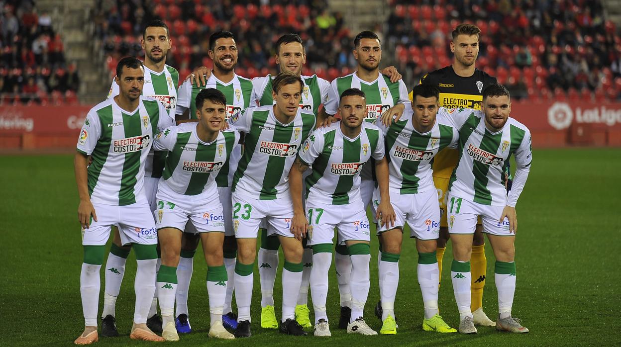 Alineación titular del Córdoba ante el Mallorca, en el último partido como visitante