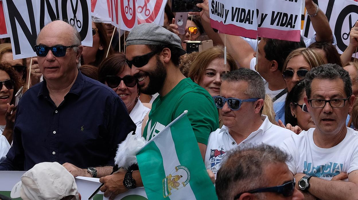 Manifestación de la Asociación Justicia por la Sanidad en Sevilla el pasado 10 de junio