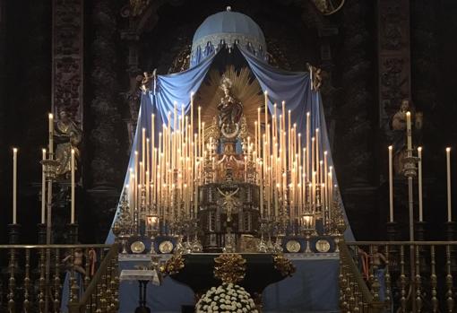 Altar de cultos de la imagen de la Inmaculada Concepción del Santo Sepulcro