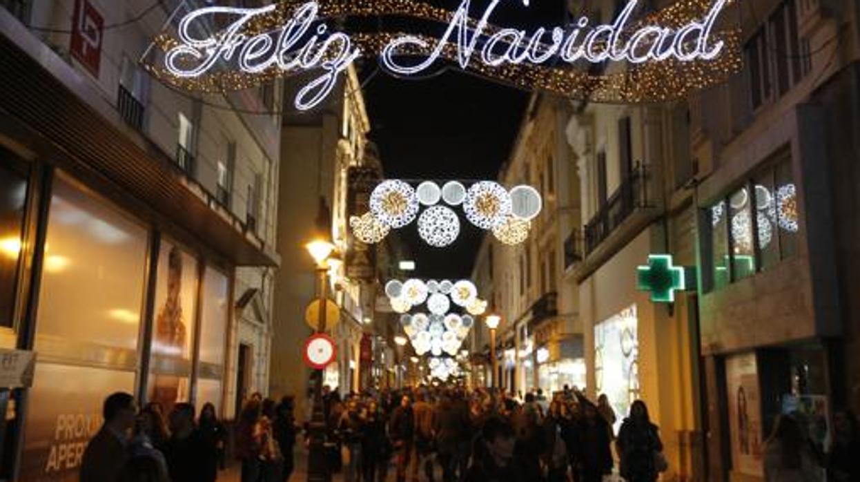 imagen de la calle Gondomar esta Navidad