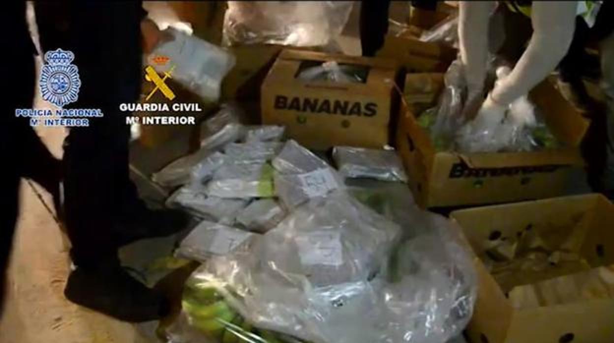 Imagen de la operación de los 6.000 kilos de cocaína en Málaga capital