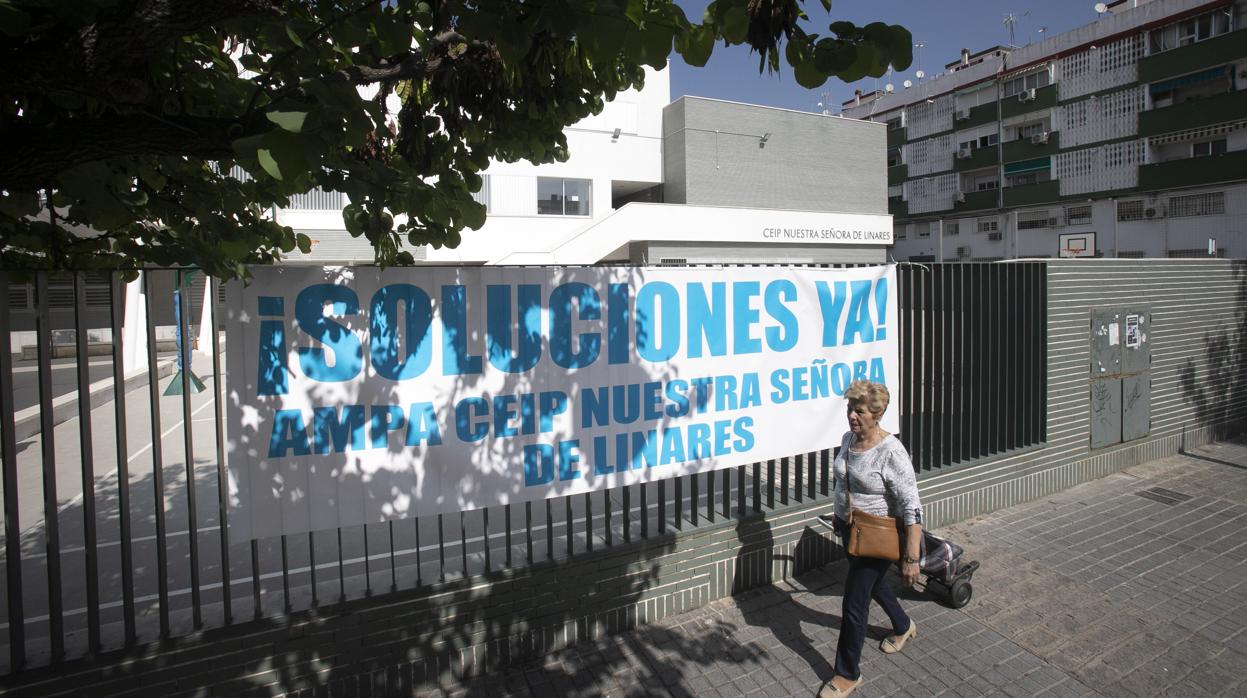 Colegio Virgen de Linares de Córdoba, uno de los que más problemas de climatización presenta