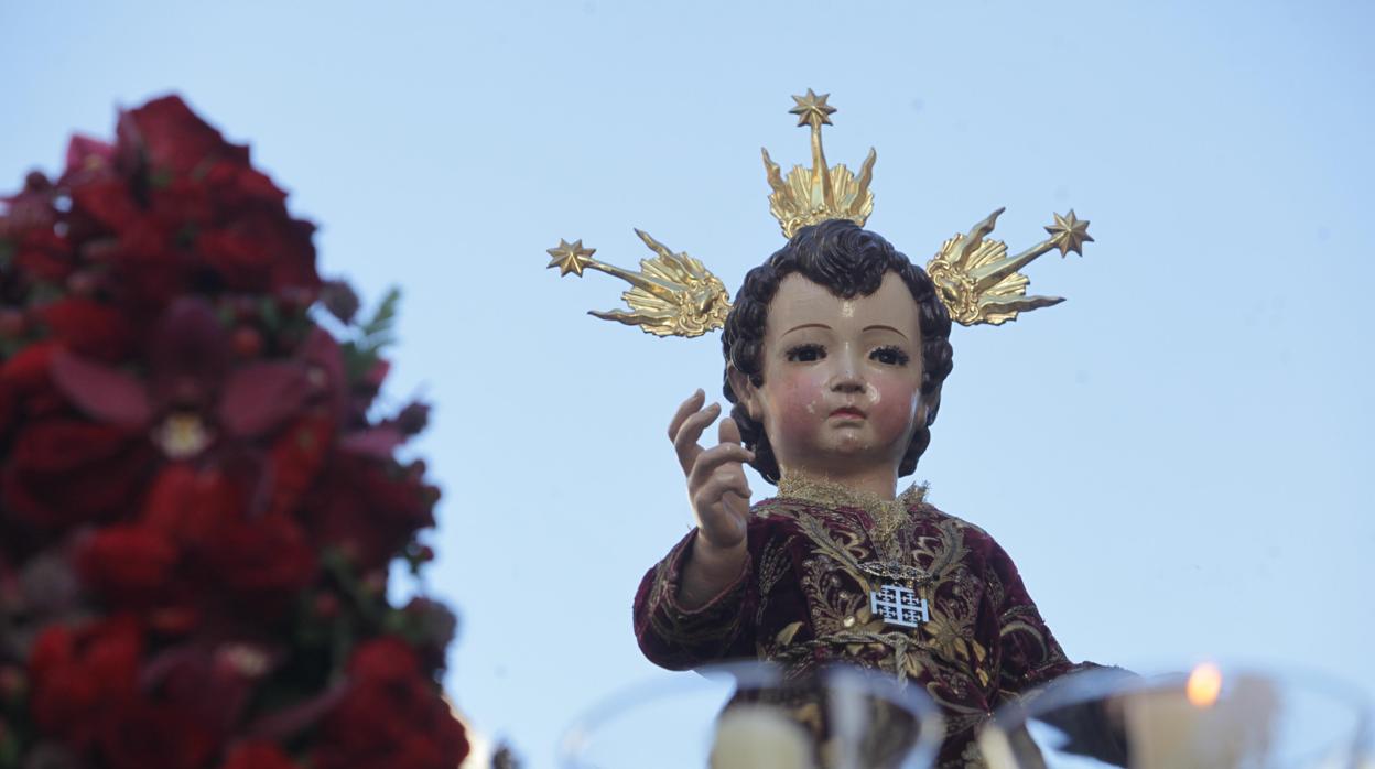 Procesión del Niño Jesús de la parroquia de la Compañía en el año 2018