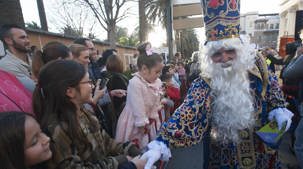 Fernando del Valle, director de ABC Málaga, encarnó al rey Melchor en 2017