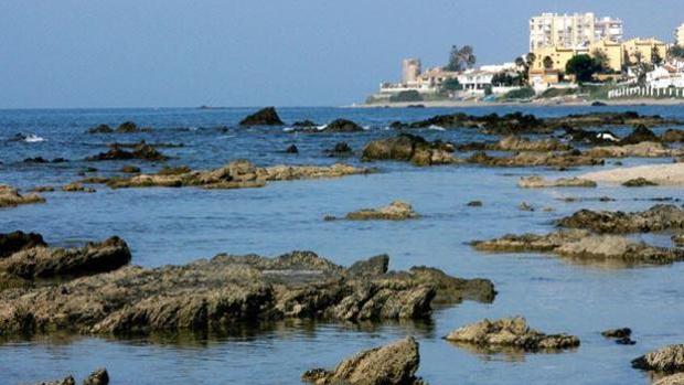 El mar saca un cadáver en descomposición en una playa de Mijas