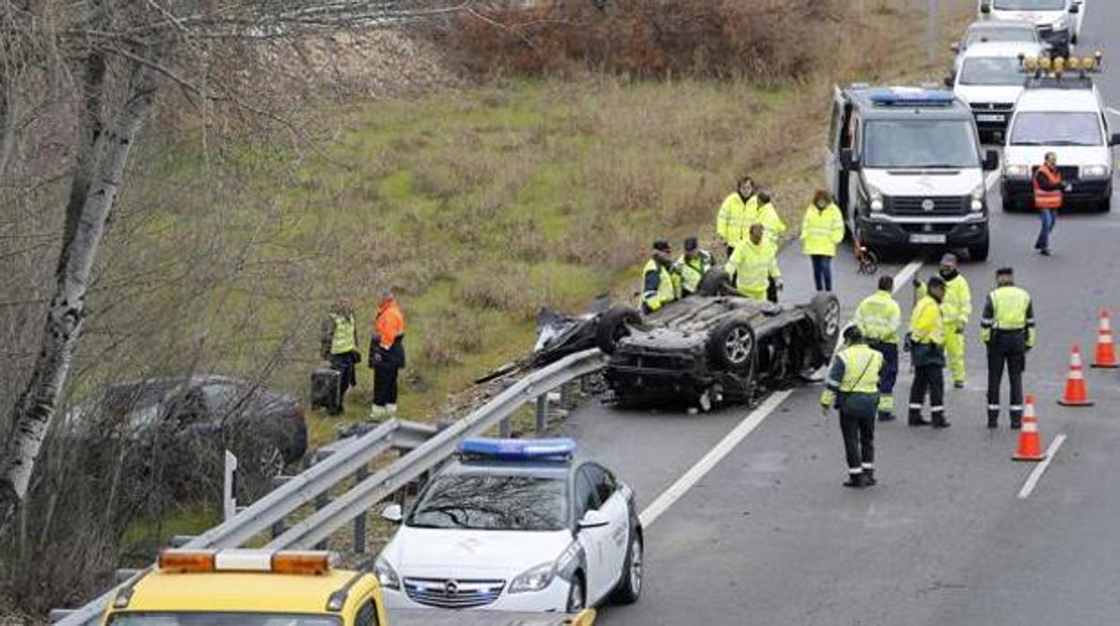 Uno de los accidentes mortales registrados en 2018