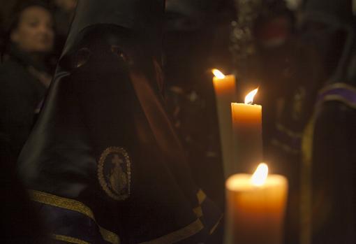 Nazareno de las Angustias durante la salida procesional del 2018