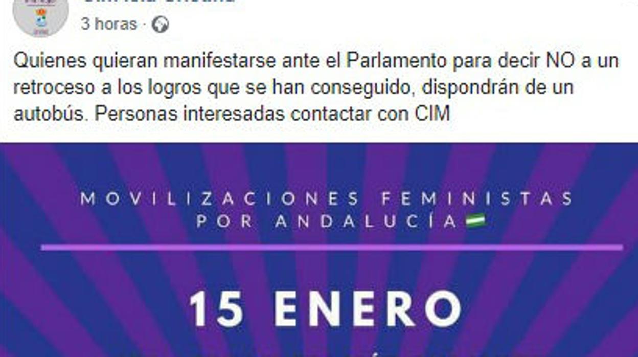 El anuncio publicado y retirado por el centro de Isla Cristina