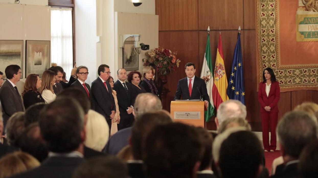 Sigue en vídeo la toma de posesión de Juanma Moreno como presidente de la Junta de Andalucía