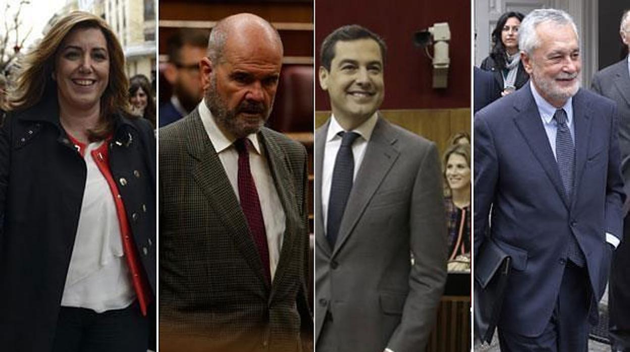 «España», «corrupción» o «cambio»: las palabras más usadas por los presidentes de la Junta en su investidura