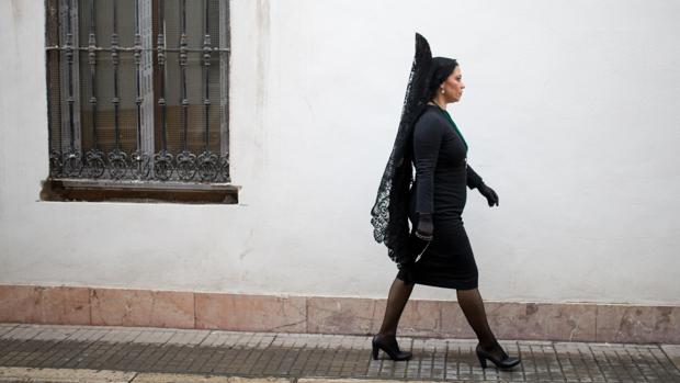 El Calvario de Córdoba contará con un cuerpo de mantillas en su cortejo el próximo Miércoles Santo