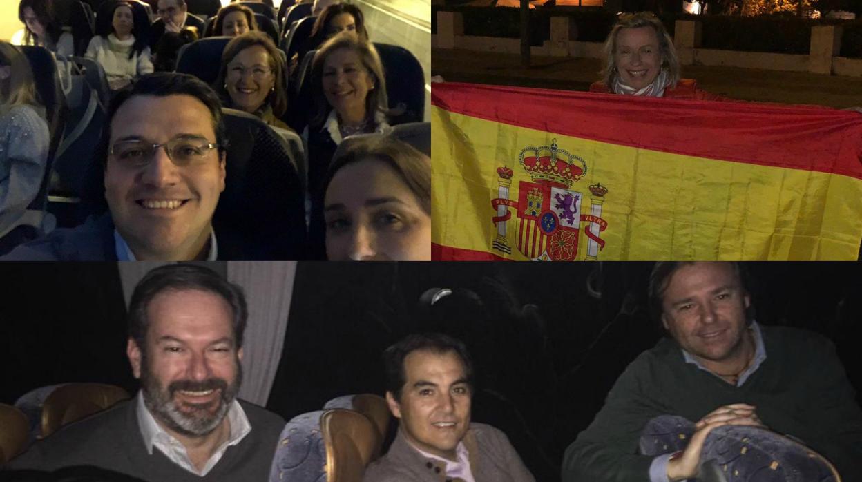 El PP de Córdoba y Ciudadanos, rumbo a Madrid «por la unidad de España»