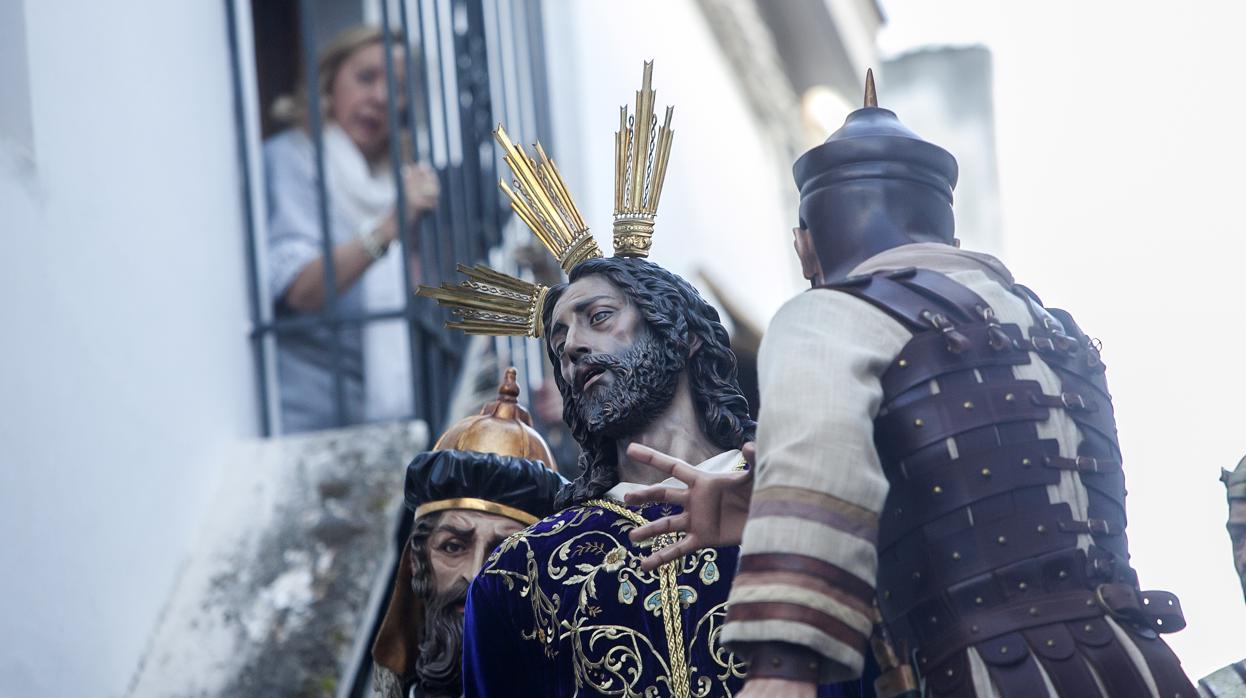 Misterio de Nuestro Padre Jesús del Perdon, durante su salida procesional el Miércoles Santo