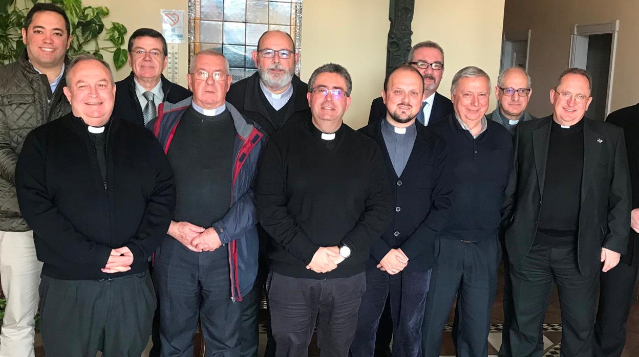 Los delegados diocesanos de Cofradías del Sur de España, durante su reunión en Antequera