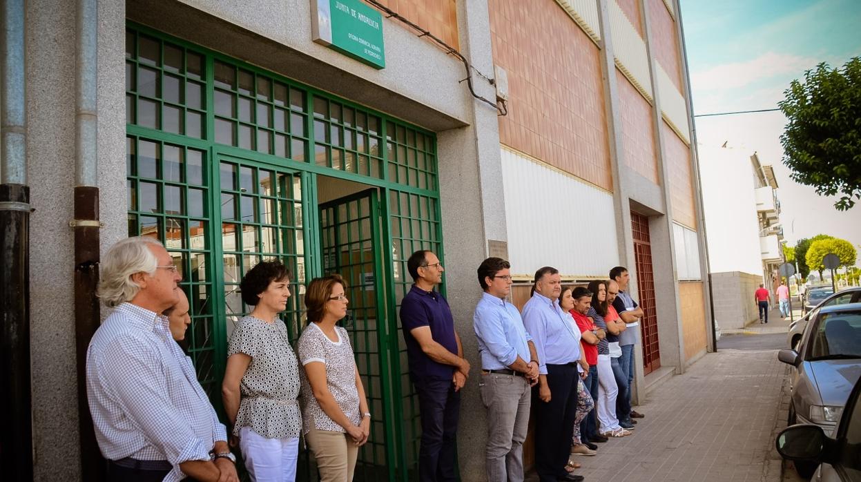 Concentración contra las agresiones en la Oficina Comarcal Agraria de Pozoblanco