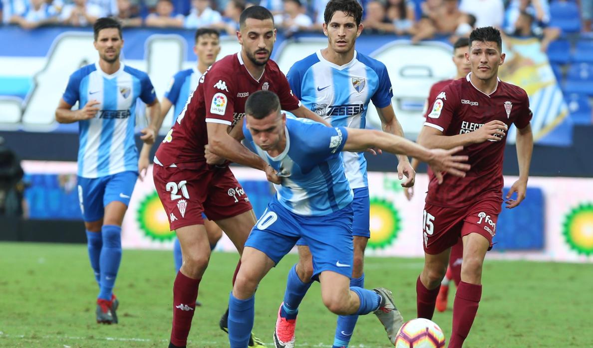 Lance del último enfrentamiento entre el Córdoba y el Málaga